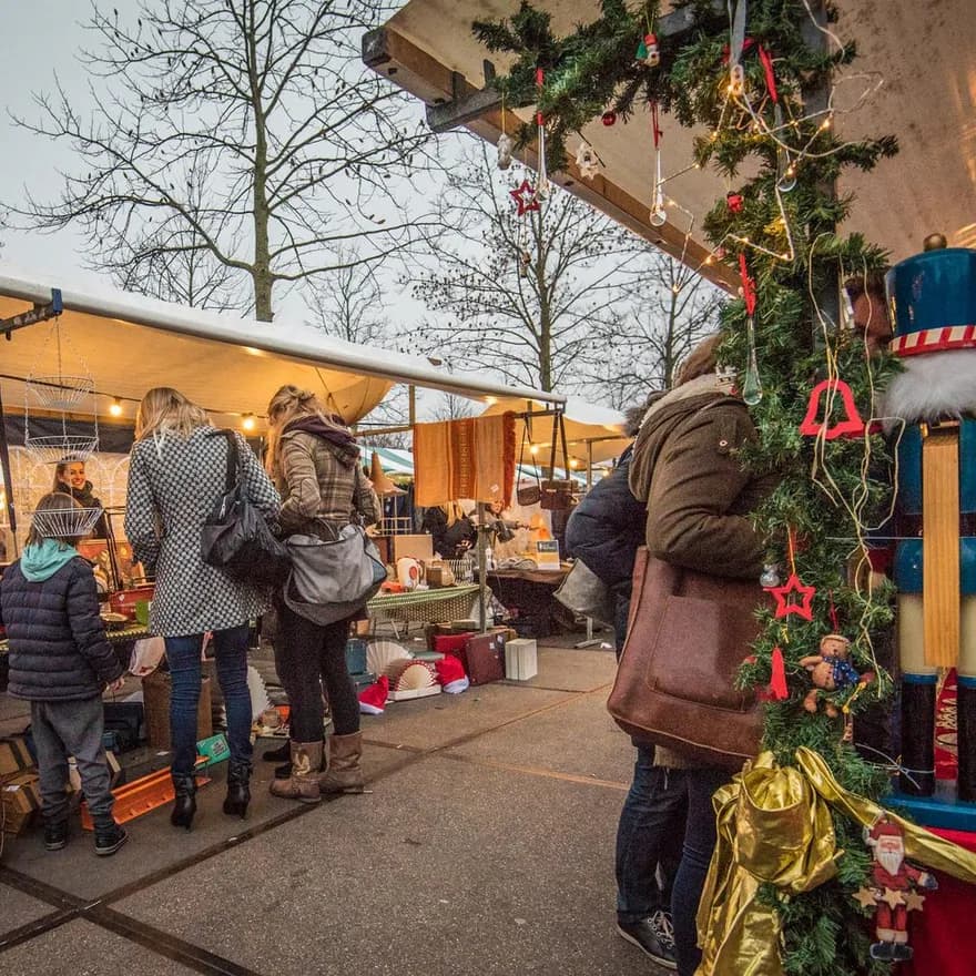 Westergas Christmas market in Westerpark.