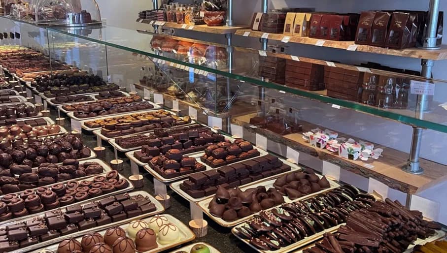 Arti Choc chocolates on display