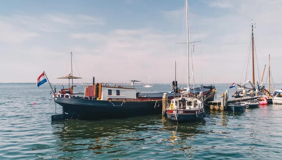 Boats in the lake at Gooi Vecht