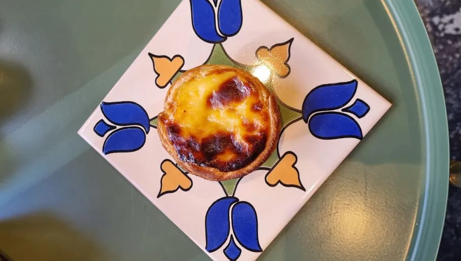 Pastel de Nata from Mister Nata, a Portuguese pastry shop.