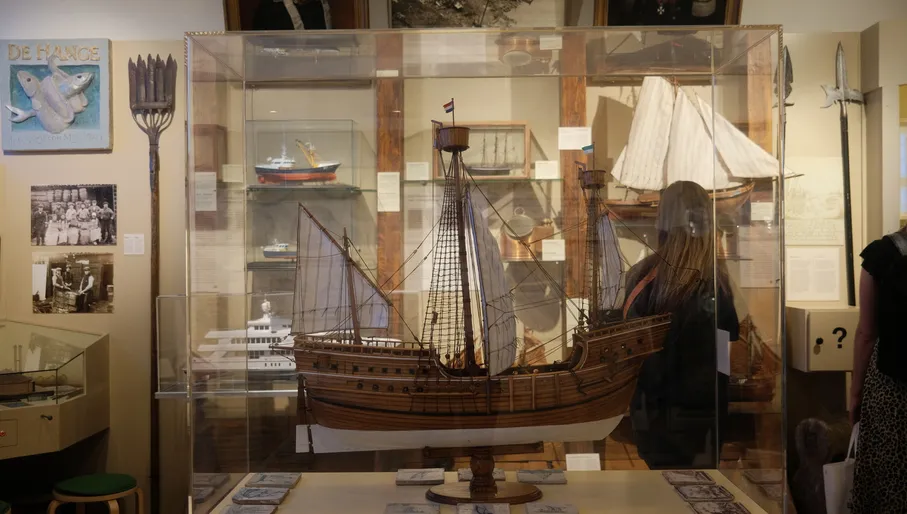 Interior of Waterlandsmuseum de Speeltoren exhibition in Monnickendam. Expert trip to Old Holland September 2023.